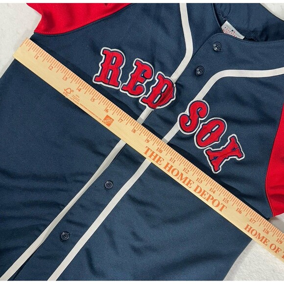 Vtg Boston Red Sox Embroidered Baseball Jersey Youth Large (12-14) True Fan - Picture 5 of 8